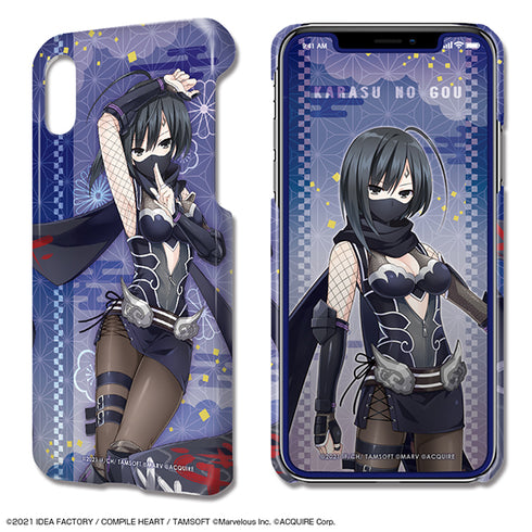 『閃乱忍忍忍者大戦ネプテューヌ -少女達の響艶-』デザジャケット iPhone X/XSケース&保護シート デザイン10(鴉のゴウ)